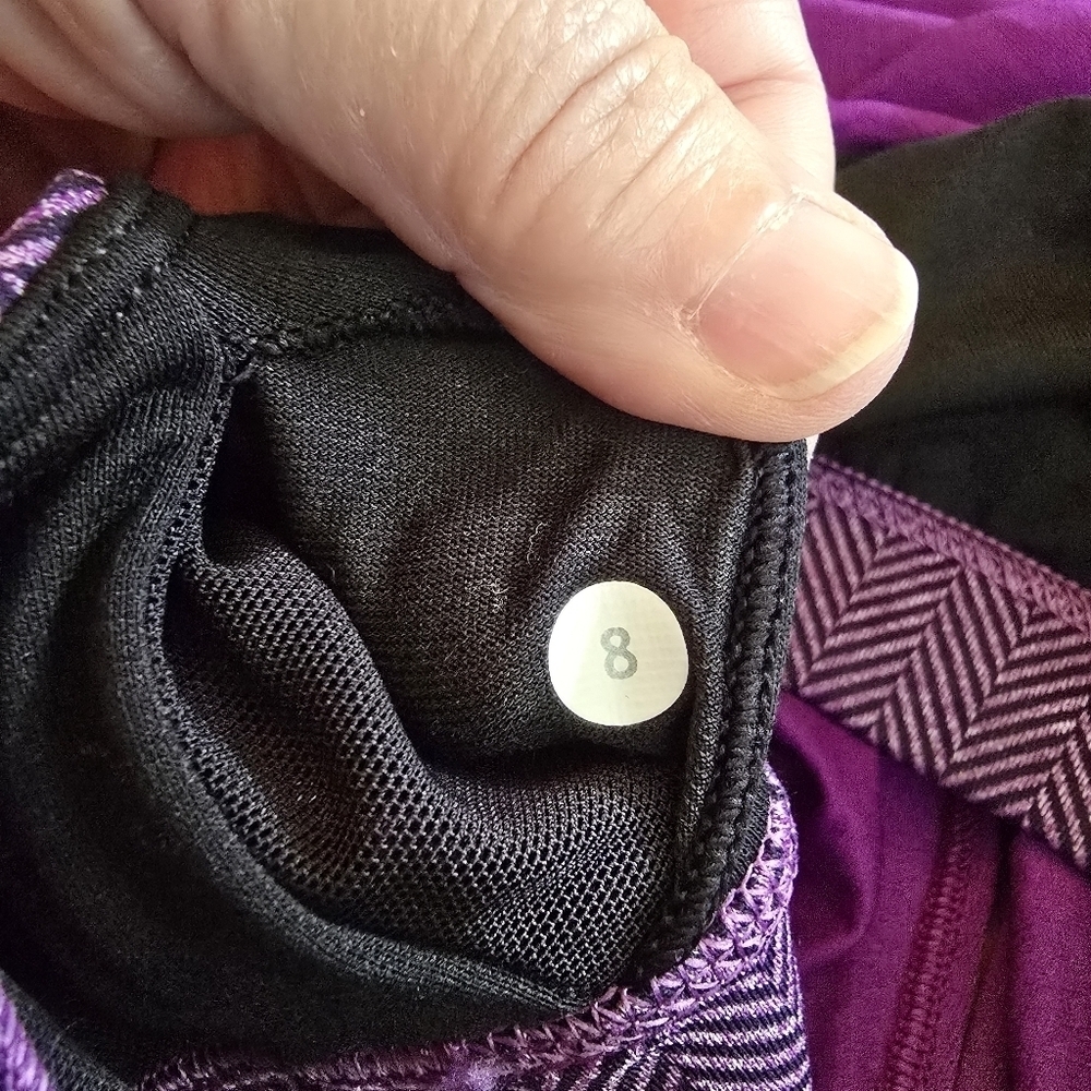Lululemon Womens Double Layered Tank Top In Bright Purple &Sports Bra Size 8 - Picture 10 of 10